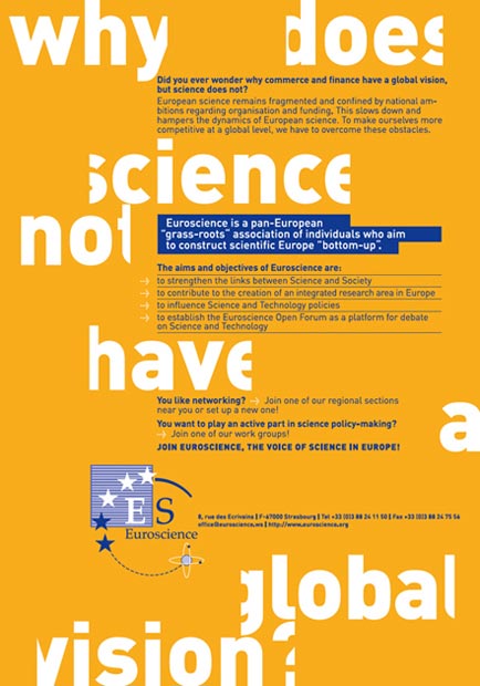 Plakat Euroscience · Strasbourg